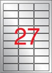 APLI Etikett, 63, 5x29, 6 mm, poliészter, időjárásálló, kerekített sarkú, APLI, ezüst, 540 etikett/csomag (LCA10070)