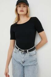 Tommy Hilfiger t-shirt női, fekete - fekete S