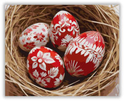  Hagyományos Magyar Tojások - számfestő készlet