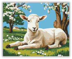  Bárány Virágzó Fa Alatt - számfestő készlet
