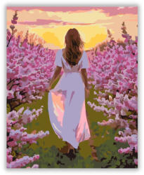  Naplemente Lila Orgona Mező - számfestő készlet