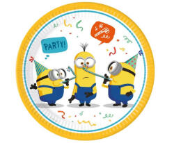 Decorata Party Papírtányér 23cm 8db Gru, MInion (LUFI553231)