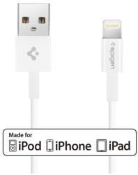 Spigen Essential C10LS Apple iPhone USB / Lightning töltő- és adatkábel, 1m, fehér, MFI - domshop