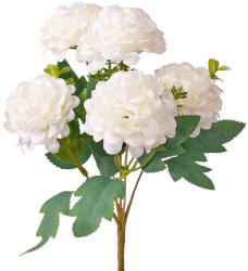 Valex Decor Selyemvirág csokor, 5 ágú, 29cm magas - Fehér (LD007-01)