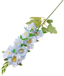 Valex Decor Virágos selyemvirág ág, 76cm - Halványkék (LD026-05)
