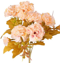 Valex Decor Szegfű selyemvirág csokor, 6 ágú, 30cm magas - Barack (LD002-03)