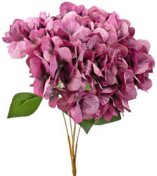 Valex Decor Hortenzia selyemvirág csokor, 5 ágú, 49cm magas - Lila (LD021-03)