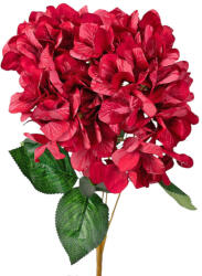 Valex Decor Hortenzia selyemvirág csokor, 5 ágú, 49cm magas - Piros (LD021-04)
