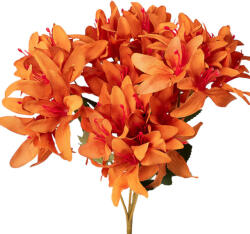 Valex Decor Selyemvirág csokor, 5 ágú, 29cm magas - Narancssárga (LD012-02)