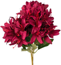 Valex Decor Selyemvirág csokor, 5 ágú, 29cm magas - Wine red (LD012-05)