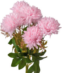 Valex Decor Krizantém selyemvirág csokor, 7 ágú, 42cm magas, virágfej: 9cm - Rózsaszín (LD023-03)