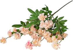  Kerti szegfű ág, 70cm magas - Pink/Krém (LD024-02)