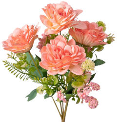 Valex Decor Dália selyemvirág csokor, 7 ágú, 36cm magas - Rózsaszín (LD003-03)