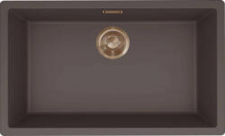 Elleci ELLECI- Mosogatótálca Zen 130 Keratek K87 Cocoa bronz tartozékokkal (LKZ13087BRZ) - muszakinet