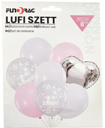 Szülinapi lufiszett - rózsaszín és ezüst (627100)