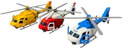 DIECAST Elicopter metalic de salvare, pompieri, police cu lumini si sunete 19 cm1/43 (36674)