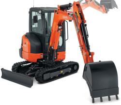 Kubota Japonia Miniexcavator Kubota cu cabina, 3.5 tone, motor diesel Kubota 24.2 CP, Kubota KX037-4 (KX037-4)