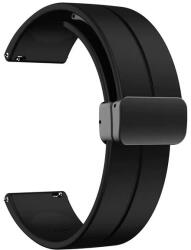 Ricardo Curea din silicon Ricardo 20mm (pentru Amazfit Active 2), negru V2, eliberare rapidă