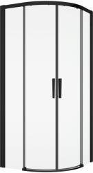 RONAL Cabina dus semirotunda, 100x100 cm, negru mat, Ronal Divera (D22SRB551000607)