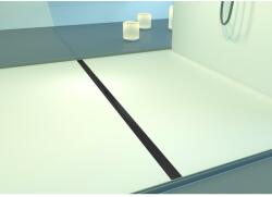 KESSEL Rigola dus Kessel Linearis Infinity 60 cu clapeta Megastop si sita par, 80 cm, negru mat (45302.08)