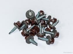  Suruburi Autoforante Cap Hexagonal 4.8x35 mm Maro Ral 8017- 250 Buc/cutie (WFD-48035-8017B)