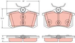 TRW set placute frana, frana disc TRW GDB2357 (GDB2357)
