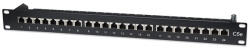 MANHATTAN Patch panel - CAT5e FTP árnyékolt patch panel, 24 portos, 1U, Fekete (513487) - shop