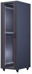 Formrack 16U Cosmoline 600x800 19" szabadon álló rack szekrény - RAL9005 fekete (CSM-16U6080)