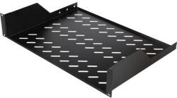 Equip Rackszekrény kiegészítő - EZFS-19-2-80-B (Fix polc, 19", 2U, Mélység: 800mm, fekete) (EZFS-19-2-80-B)