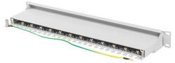 Lanberg Patch panel 24 port 1U 19" CAT. 7 FTP, szürke (PPS7-1024-S) - shop