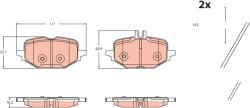 TRW set placute frana, frana disc TRW GDB2472 - automobilus