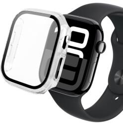MOBILNET Apple Watch 10, 42mm-hez, átlátszó műanyag tok edzett üveggel (PPL-1498-APP-W1042)