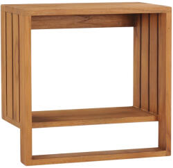 vidaXL tömör tíkfa falra szerelhető törölközőtartó 35 x 20 x 35 cm (289073) - valora