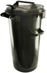 KZIWEB Háztartási kuka 50 L fekete, műanyag - [TM] : Kuka kialakítása: - Álló, Szín: - Sötét szürke, Űrtartalom: - 50 Literes