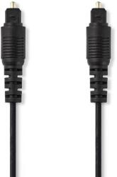 Nedis CAGB25000BK30 - Optikai audiokábel | TosLink dugó - TosLink dugó | 3 m | Fekete (CAGB25000BK30)