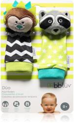 BBLÜV Düo csörgő zokni Hedgehog / Racoon 2 db