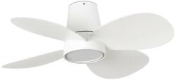 Faro Barcelona Ventilator LED dimabil de tavan FARO 34315 KLOVER S LED/20W/230V alb d. 80 cm + telecomandă (FA34315)