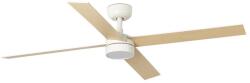 Faro Barcelona Ventilator LED dimabil de tavan FARO 34355-1TW RUDDER L 20W/230V alb/bej d. 132 cm + telecomandă (FA34355-1TW)