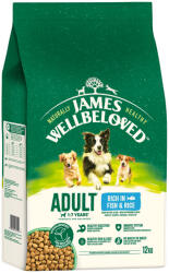 James Wellbeloved 12kg James Wellbeloved Adult Dog Hypoallergenic hal & rizs száraz kutyatáp