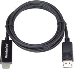 PremiumCord Displayport 1.2 - HDMI 2.0 4K 60Hz kábel 1m (KPORTADK04-01) (KPORTADK04-01)