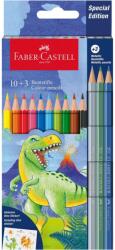 Faber-Castell Creioane colorate Faber-Castell FC111213, 13 culori, Motiv dinozauri (FC111213)