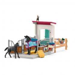 Schleich ló box kancával és csikóval (42611) (42611)