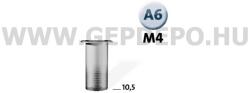 NOVUS Popszegecs-anya M 4x10.5 alu 30 db (NO_045-0075_1)