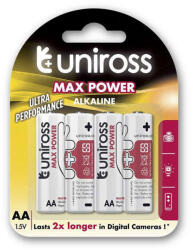 Uniross MAX POWER Alkáli Ceruza Elem AA (LR6) (1, 5V) B4