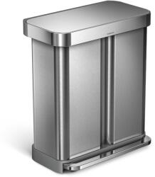 simplehuman Simplehuman, szelektált hulladékhoz, pedállal, 58 l (34/24), csiszolt acél, FPP (CW2116)