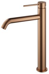 AREZZO design NOVA magasított mosdócsaptelep, szálcsiszolt rozé arany AR-2102BR (AR-2102BR) - szaniterplaza
