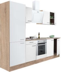 Leziter Yorki Konyhabútor - Sonoma Tölgy/Fehér - 270 cm (L270STFH-SUT-PSZ)