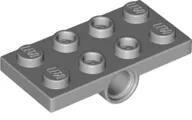 LEGO® 26599c86 - LEGO világosszürke lap alsó pin csatlakozóval, 2 x 4 méretű (26599c86)