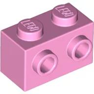 LEGO® 11211c104 - LEGO világos pink kocka 2 x 1 méretű oldalán 2 bütyökkel (11211c104)