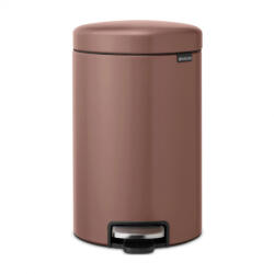 Brabantia Cos de gunoi cu pedala Brabantia NewIcon 1008845, 12 L, Inchidere lina, Baza antiderapanta, Finisaj satinat, Maro (1008845) Cos de gunoi